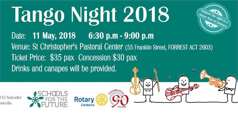 Tango Night (presented by Schools for the Future and Rotary Club of Canberra)