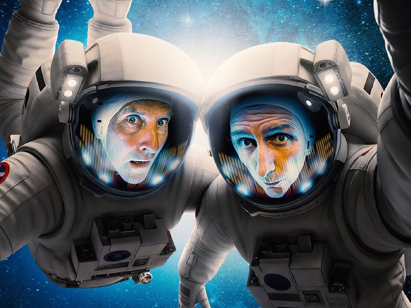 Lano and Woodley In Space